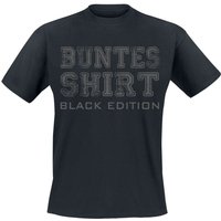 Funshirt T-Shirt - Buntes Shirt Black Edition - M bis 3XL - für Männer - Größe XXL - schwarz