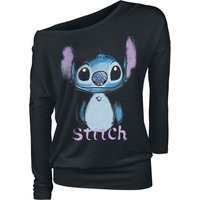 Lilo & Stitch - Disney Langarmshirt - Graffiti - XS bis 5XL - für Damen - Größe XXL - schwarz  - EMP exklusives Merchandise!