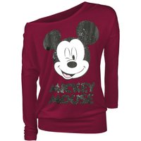 Micky Maus - Disney Langarmshirt - Twinkle - XS bis 5XL - für Damen - Größe XXL - rot  - EMP exklusives Merchandise!