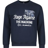 Rage Against The Machine Sweatshirt - Pixelated - S bis XXL - für Männer - Größe XXL - navy  - Lizenziertes Merchandise!