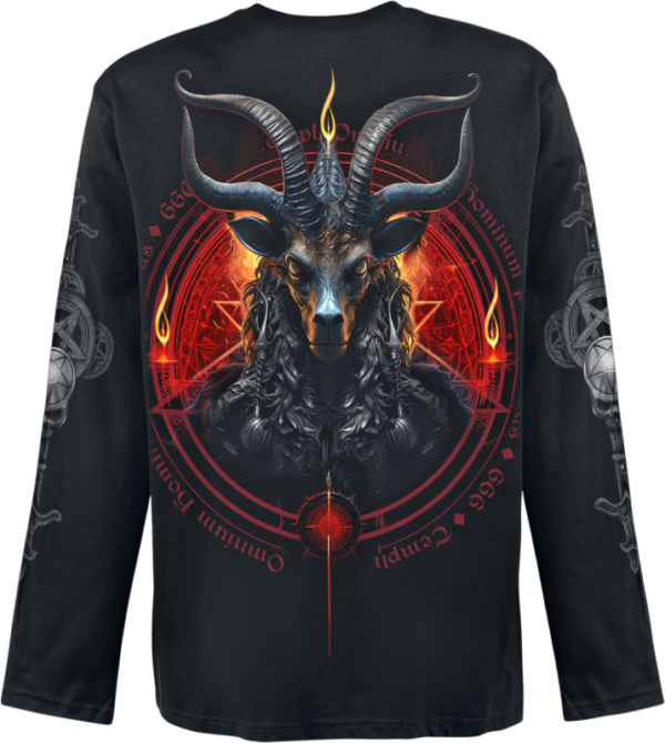 Spiral Langarmshirt - Baphomet - M bis XXL - für Männer - Größe XL - schwarz – Bild 2