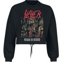 Slayer Sweatshirt - Reign In Blood - XS bis XXL - für Damen - Größe XXL - schwarz  - EMP exklusives Merchandise!