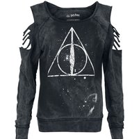 Harry Potter Sweatshirt - Deathly Hallows - S bis XXL - für Damen - Größe XXL - schwarz  - EMP exklusives Merchandise!