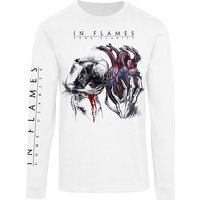 In Flames Langarmshirt - Come Clarity Lyrcis - S bis XXL - für Männer - Größe XXL - weiß  - Lizenziertes Merchandise!