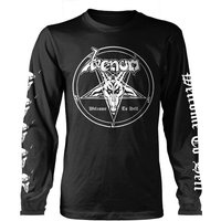 Venom Langarmshirt - Welcome To Hell (White) - S bis L - für Männer - Größe S - schwarz  - Lizenziertes Merchandise!