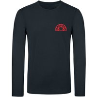 Stranger Things Langarmshirt - Demogorgon Fan Club - S bis XXL - für Männer - Größe XXL - schwarz  - Lizenzierter Fanartikel