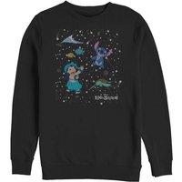 Lilo & Stitch - Disney Sweatshirt - Constelation - S bis 3XL - für Männer - Größe XXL - schwarz  - Lizenzierter Fanartikel