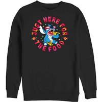 Lilo & Stitch - Disney Sweatshirt - Stitch Pizza - S bis 3XL - für Männer - Größe XXL - schwarz  - Lizenzierter Fanartikel