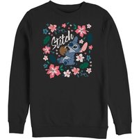 Lilo & Stitch - Disney Sweatshirt - Tropical Stitch - S bis 3XL - für Männer - Größe XXL - schwarz  - Lizenzierter Fanartikel