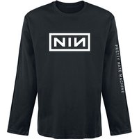 Nine Inch Nails Langarmshirt - Pretty hate machine - S bis XXL - für Männer - Größe XXL - schwarz  - Lizenziertes Merchandise!