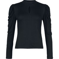 Outer Vision Langarmshirt - Top Lilith - S bis XXL - für Damen - Größe XXL - schwarz