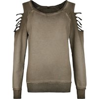 Outer Vision Sweatshirt - Sweat Shirt Gills - S bis XXL - für Damen - Größe XXL - braun