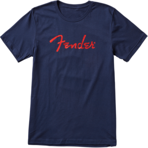 T-Shirt Fender T-Shirt Foil Logo Blue S