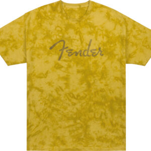 T-Shirt Fender Tie-Dye Spaghetti Logo Mustard M