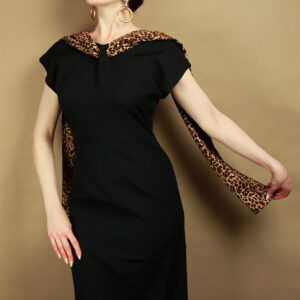 Collectif Straight Dress Lorelei Leopard #16