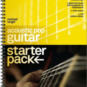 Gitarrenschule und Songbook Acoustic pop guitar - Starterpack