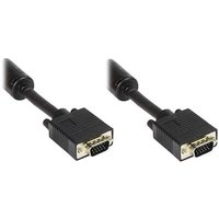 Good Connections VGA Kabel 3m Premium Monitorkabel 15pol HD St/St schwarz