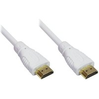 Good Connections High Speed HDMI Kabel 5m mit Ethernet gold Stecker weiß