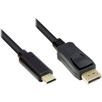 Good Connections Adapterkabel USB-C zu DisplayPort 1.2 4K2K/ UHD 2m schwarz