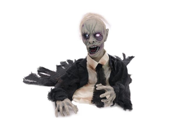 Bewegter Zombie - animierte Halloween Figur - 43cm - Bewegung