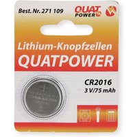 QUATPOWER Lithium-Knopfzellen CR2016