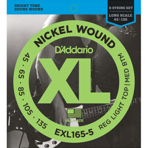 D'Addario EXL165-5 Nickel Wound .045-135 Saiten E-Bass