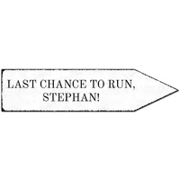 Schild "Last chance to run" - 41