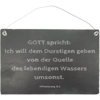 Schieferschild mit der Jahreslosung 2018 - 30 x 20 cm