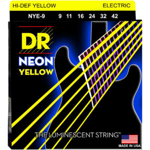 DR Strings Neon Yellow NYE-9 Lite Saiten E-Gitarre