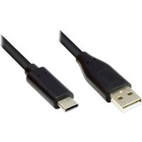 Good Connections Anschlusskabel 1m USB 2.0 USB-C zu USB 2.0 A schwarz