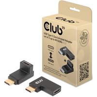 Club 3D USB-Typ-C Gen2 gewinkelte Adapter 2 Stk. bis zu 4K120Hz St./B.