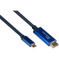 Good Connections Adapterkabel Smartflex USB-C zu HDMI 2.0b 4K UHD 60Hz 1m blau