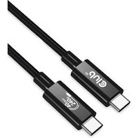 Club 3D USB 4 3x2 Typ-C Kabel USB-IF 8K60Hz PD 240W St./St. 1m schwarz CAC-1576