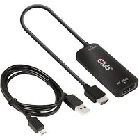 Club 3D HDMI + Micro USB auf DisplayPort 4K120Hz oder 8K30Hz St/B Adapter