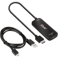 Club 3D HDMI + Micro USB auf USB Typ-C 4K120Hz oder 8K30Hz M/F Aktiver Adapter