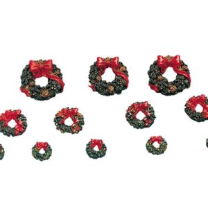 LEMAX - Wreaths With Red Bow