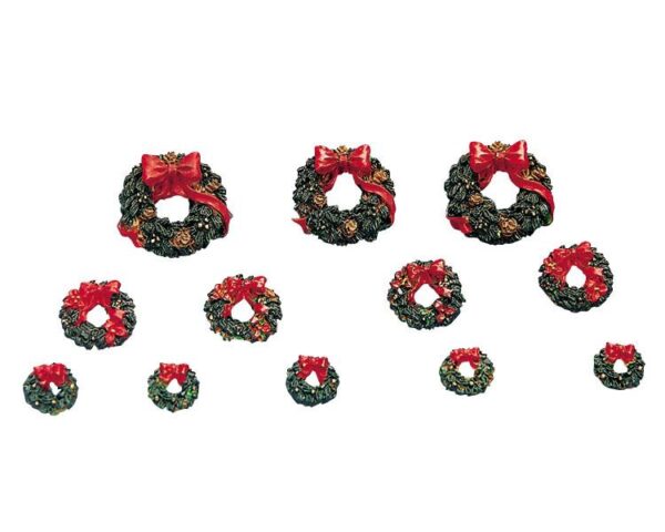 LEMAX - Wreaths With Red Bow