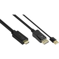 Good Connections Adapterkabel HDMI 2.0b St an DisplayPort 1.2 St 4K @60Hz 1m