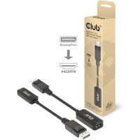 Club 3D DisplayPort 1.4 auf HDMI 4K120Hz/8K60Hz HDR-Aktiv-Adapter St./B 0