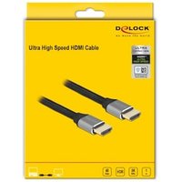 Delock Ultra High Speed HDMI Kabel 48 Gbps 8K 60 Hz grau 1 m zertifiziert