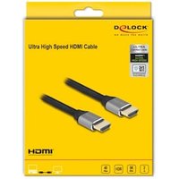 Delock Ultra High Speed HDMI Kabel 48 Gbps 8K 60 Hz grau 2 m zertifiziert