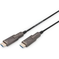 DIGITUS 4K HDMI AOC Verbindungskabel HDMI auf HDMI Abnehmbare Stecker 4K 20m