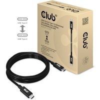 Club 3D USB 4 3x2 Typ-C Kabel USB 8K60Hz PD 240W St./St. 2m schwarz