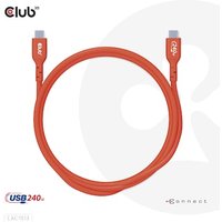 Club 3D USB 2.0 Typ-C Kabel Bidirektional USB-IF 480Mb PD 240W St./St. 3m orange