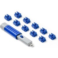 SMARTKEEPER ESSENTIAL 10x RJ45 Port Blockers+1x Lock Key Basic Blau