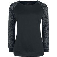 Black Premium by EMP - Gothic Sweatshirt - Skull & Roses - S - für Damen - Größe S - schwarz