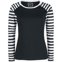 Langarmshirt für Damen  schwarz "Long Raglan Road" von RED by EMP