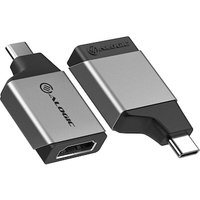 ALOGIC Ultra MINI USB-C (männlich) auf HDMI (weiblich) Adapter grau