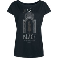 Wednesday Black Is My Happy Colour Damen Loose-Shirt schwarz