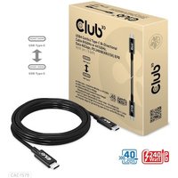 Club 3D USB4 Gen3x2 Type-C Bi-Direktionale Kabel 3m